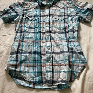 Lucky Brand, short sleeve button down shirt